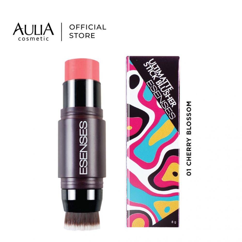 Aulia Esenses Ultimate Stick Blusher 01 Cherry Blossom (shopee.co.id/auliacosmeticofficial)