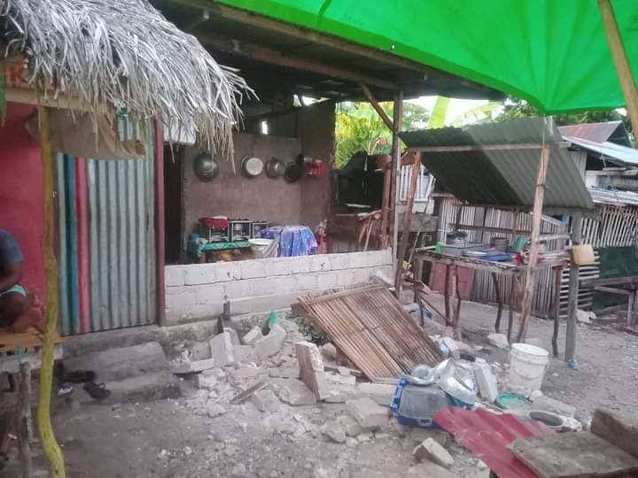 Rumah rusak efek gempa Maluku Tenggara Barat. (Dok, BNPB)