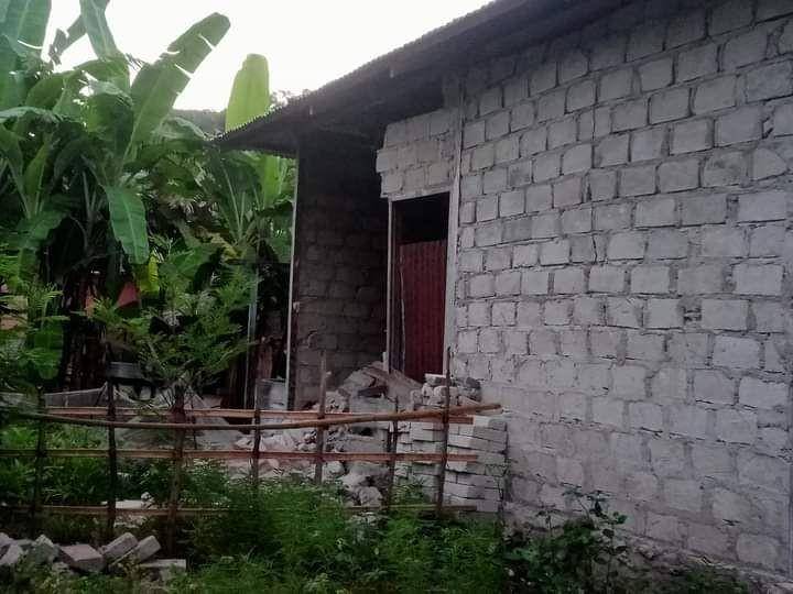 Rumah rusak efek gempa Maluku Tenggara Barat. (Dok, BNPB)