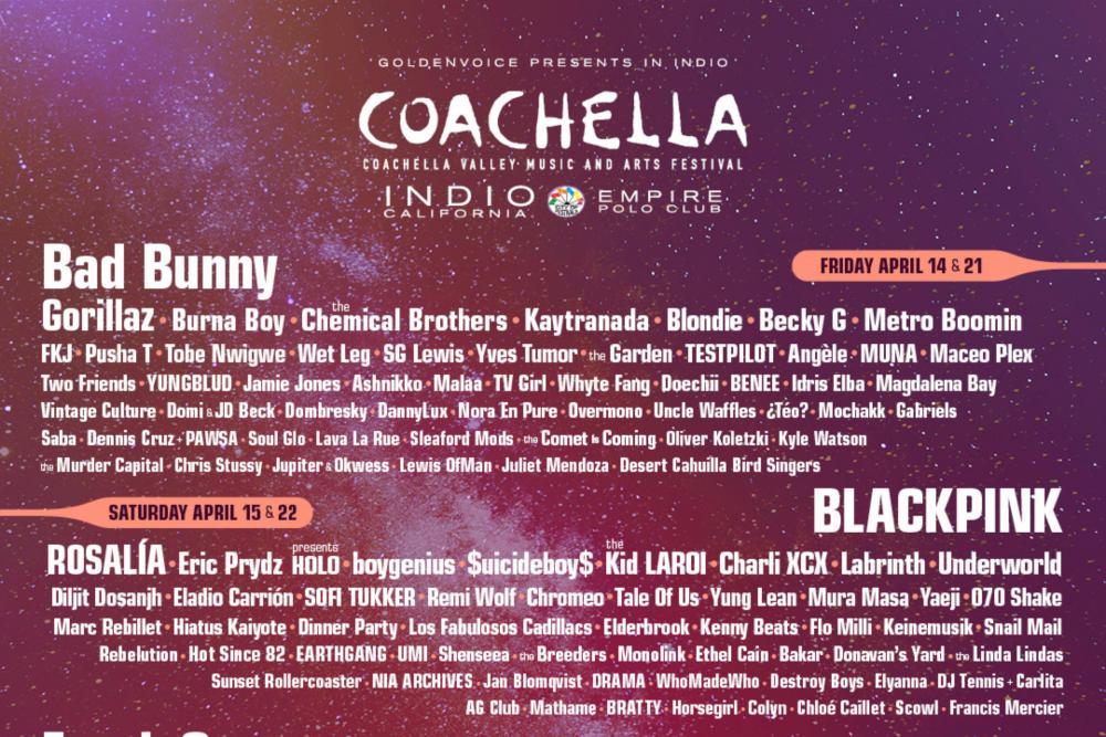 Daftar Line Up Coachella 2023, BLACKPINK Jadi Headline
