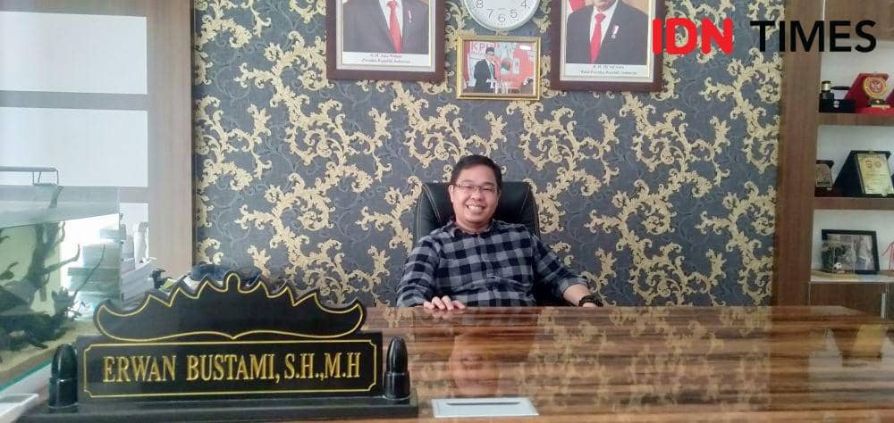 Ketua KPU Provinsi Lampung, Erwan Bustami ( IDN Times/Silviana)