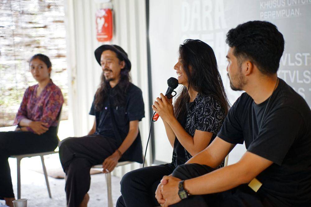 Konferensi pers Dara Setara di Liberates Creative Colony, Rabu (11/1/2023). (Istimewa/Dok. Dara Setara - FSTVLST).