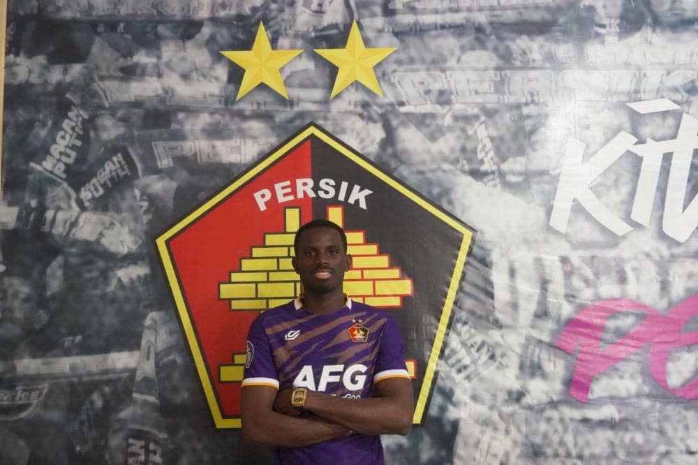 Striker asal Portugal, Flavio Sillva saat dikenalkan sebagai pemain Persik Kediri. IDN Times/ istimewa