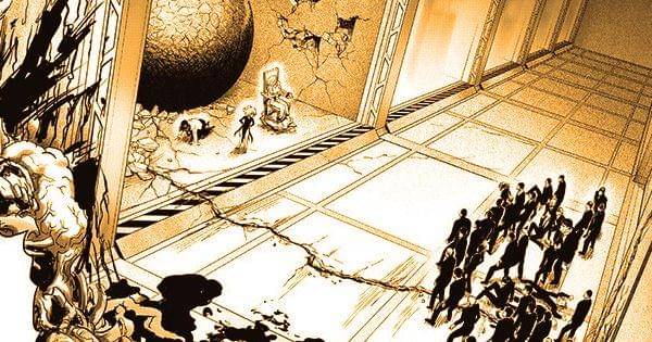 Tatsumaki berhasil mengamankan Psykos dan mengurung utusan Tsukuyomi ( tonarinoyj.jp/One Punch Man )