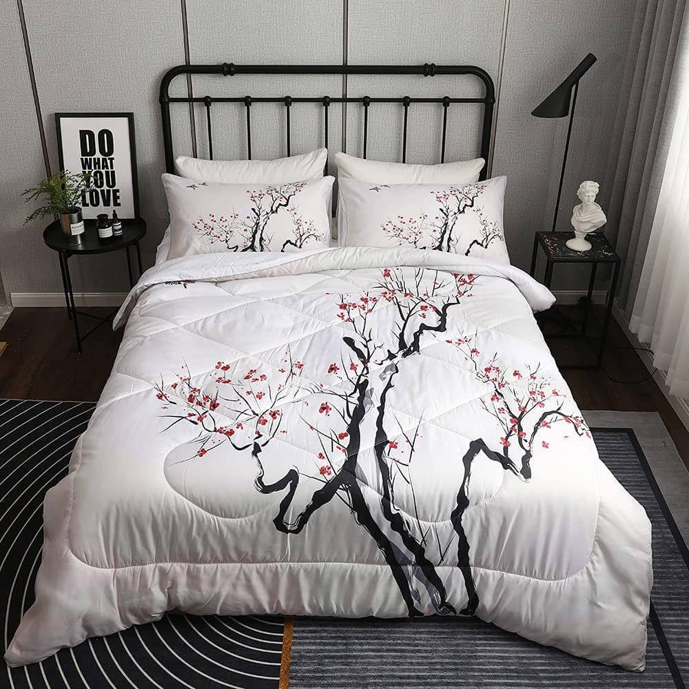 Inspirasi kamar tidur bertema floral (amazon.com)