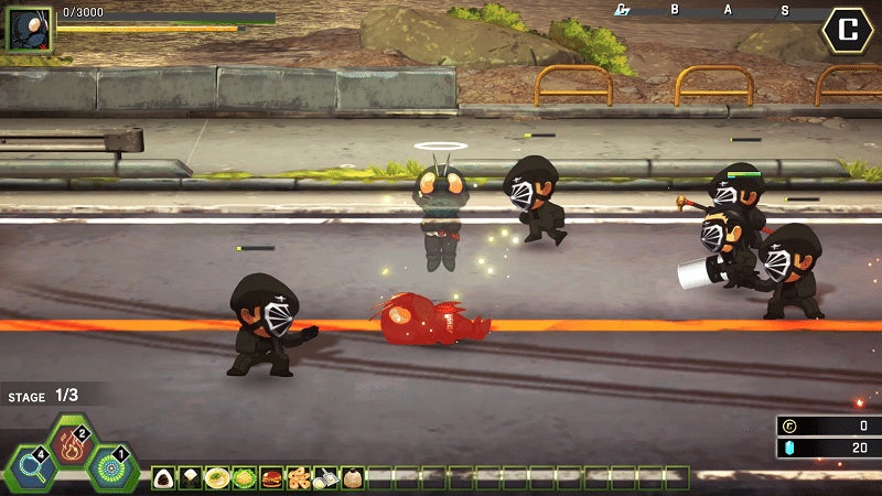 Screenshot SD Shin Kamen Rider Rumbe. (Dok. Bandai Namco/SD Shin Kamen Rider Rumble