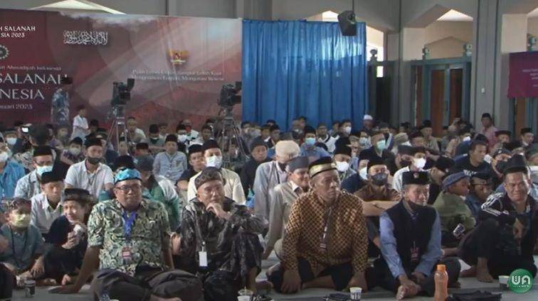 Puluhan ribu anggota Jemaat Ahmadiyah Indonesia (JAI) mengikuti pertemuan tahunan atau Jalsah Salanah di Kemang, Kabupaten Bogor, Jawa Barat, pada 6-8 Januari 2023. (YouTube Warta Ahmadiyah)