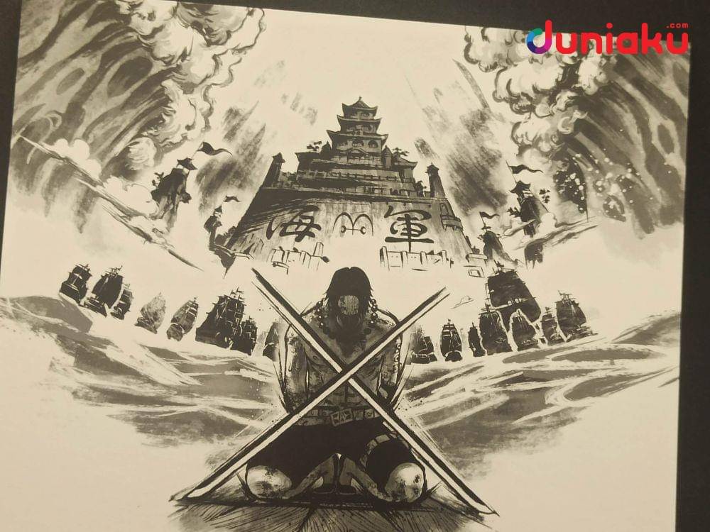 Foto kartu pos bonus One Piece Odyssey. (Dok. Duniaku.com/Fahrul Razi Uni Nurullah)