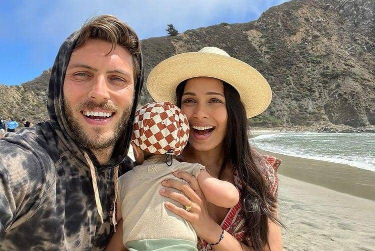 9 Potret Artis India Freida Pinto Bersama Putranya yang Belum Diekspos