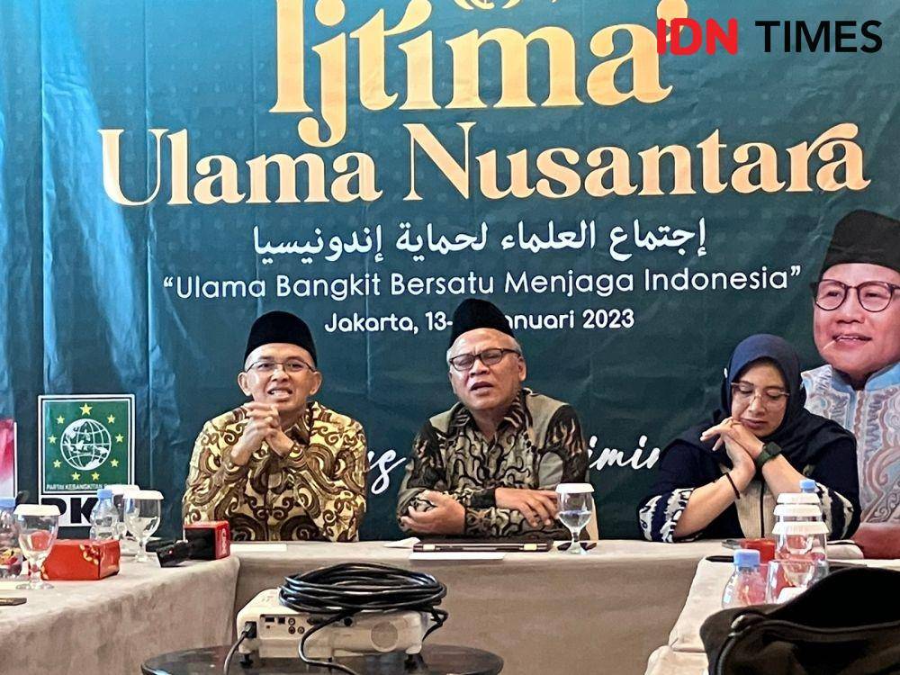 Konferensi pers PKB gelar Ijtima Ulama Nusantara, Kamis (12/1/2023) (IDN Times/Ilman)