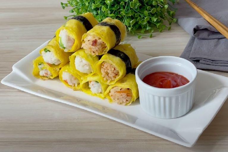 Resep Nasi Kepal Telur Gulung, Ide Bekal Kesukaan Anak