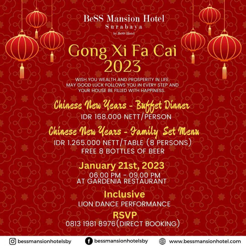 promo menu Imlek - Bessmansion Hotel Surabaya (instagram.com/bessmansionhotelsby)