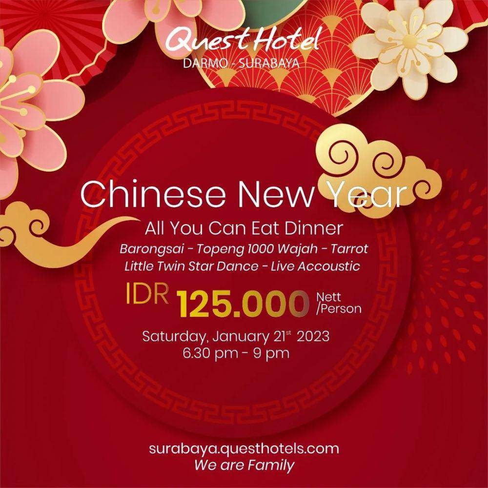 promo menu Imlek - Quest Hotel Surabaya (instagram.com/questsurabayahotel)