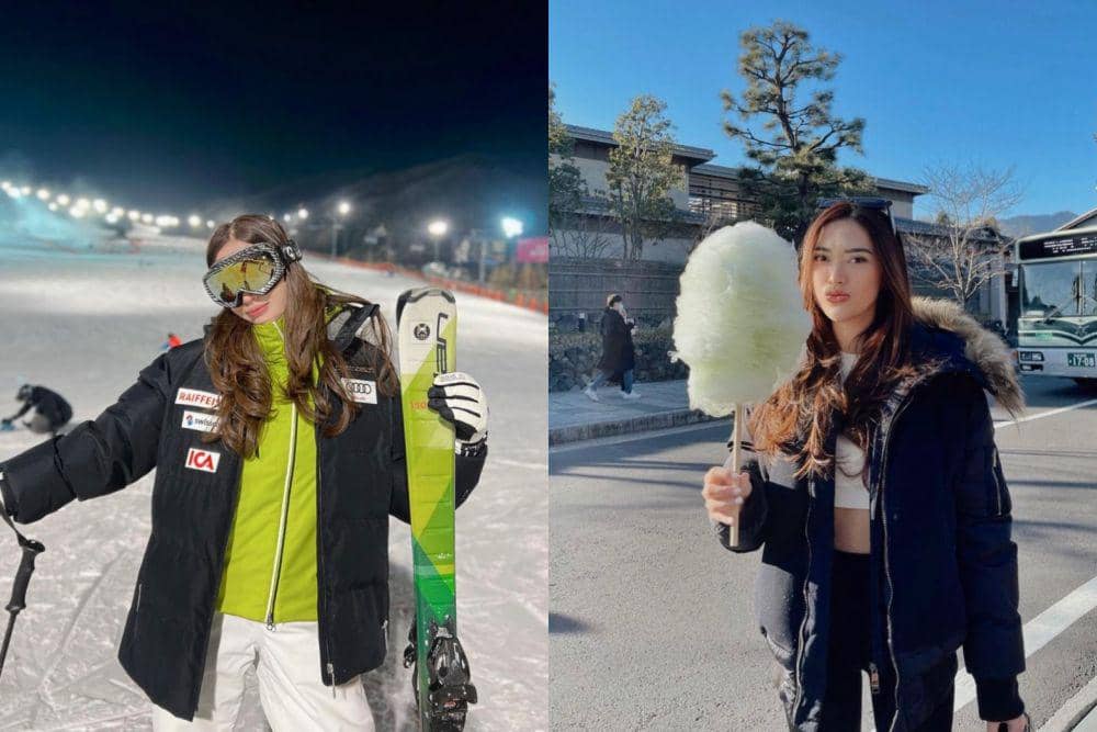 11 Potret Selebgram Dindra Nashriyah Trip ke Korea Selatan dan Jepang