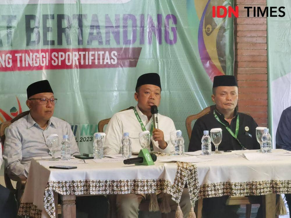 Jumpa pers Porseni NU di Solo. (IDN Times/ Larasati Rey)