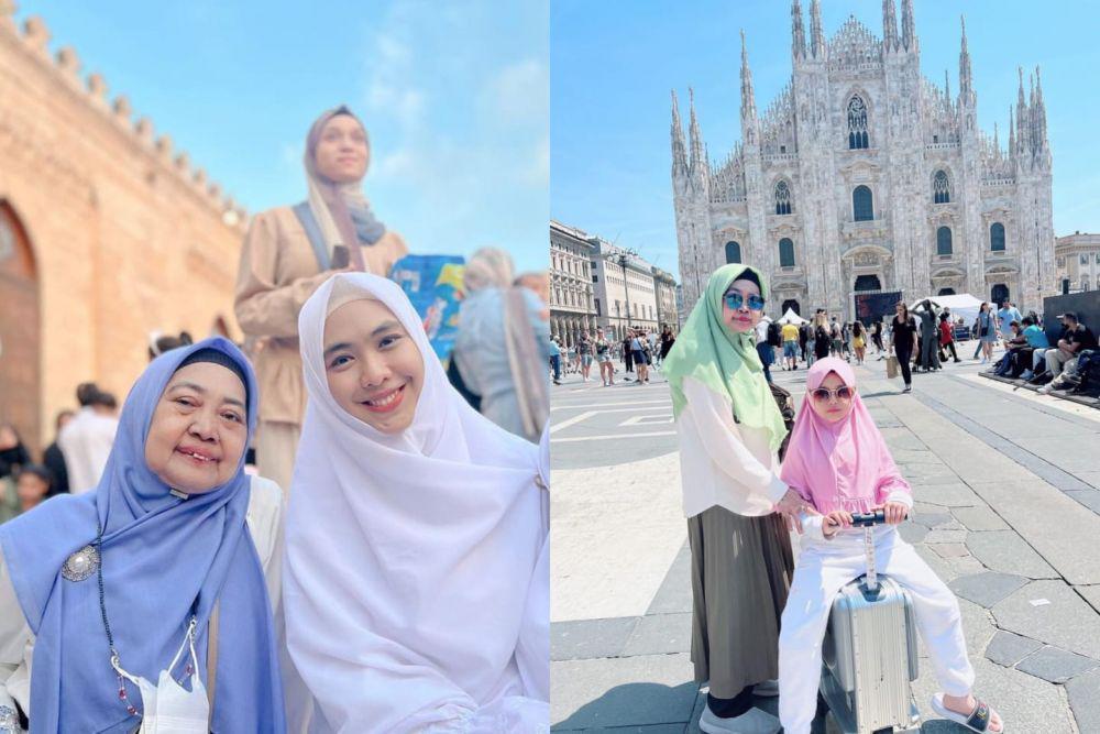 10 Potret Bugar Ibu Ria Ricis Liburan ke Berbagai Negara Diusia Senja