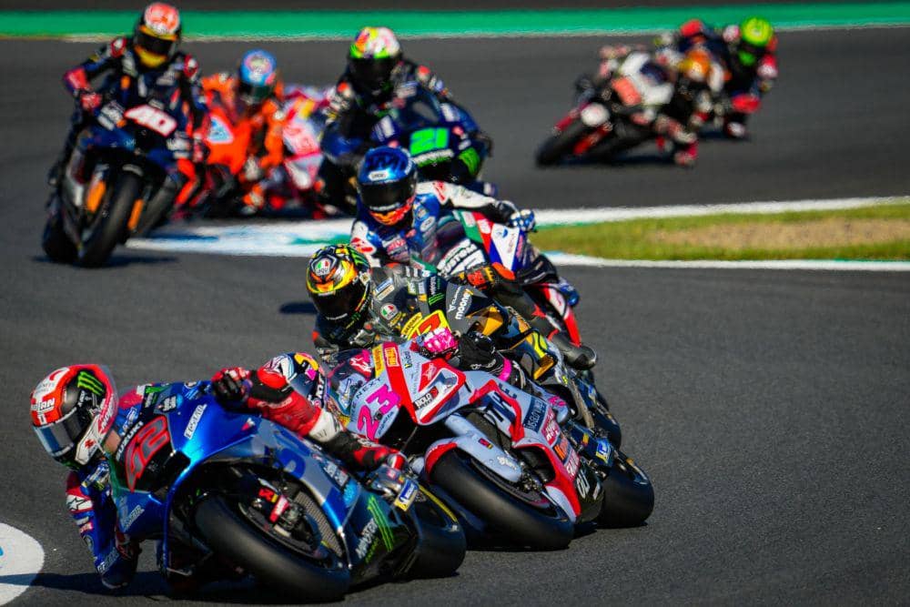 salah satu momen saat balapan GP Jepang 2022 (motogp.com)