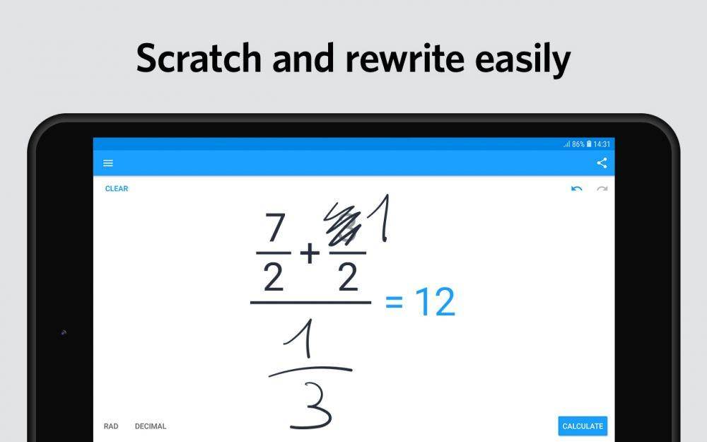 ilustrasi MyScript Calculator 2 (dok. MyScript)