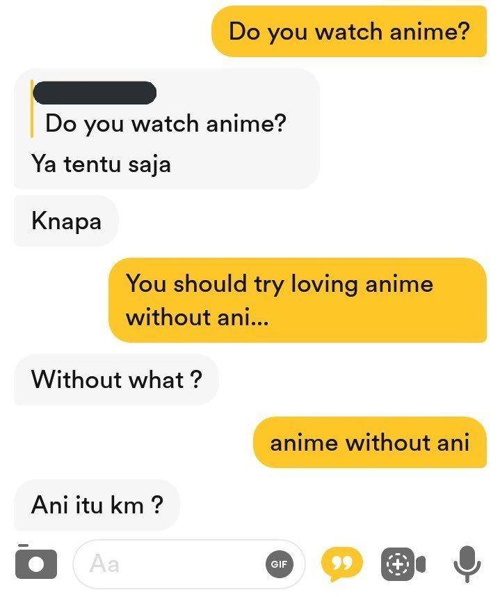 chat Bumble kocak (twitter.com/sinnercostan)