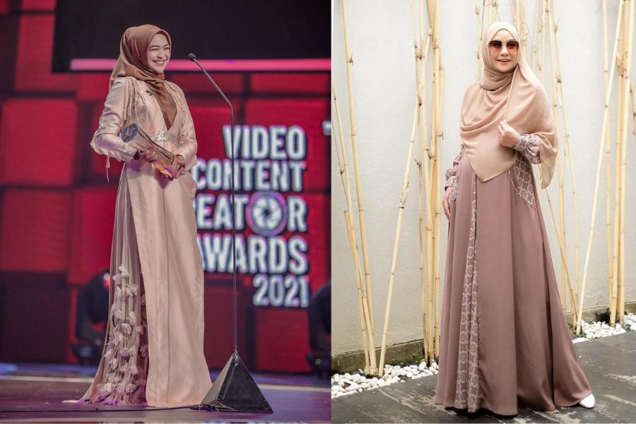 9 Adu Gaya Dress Ria Ricis vs. Anisa Rahma, Ibu Muda Stylish!