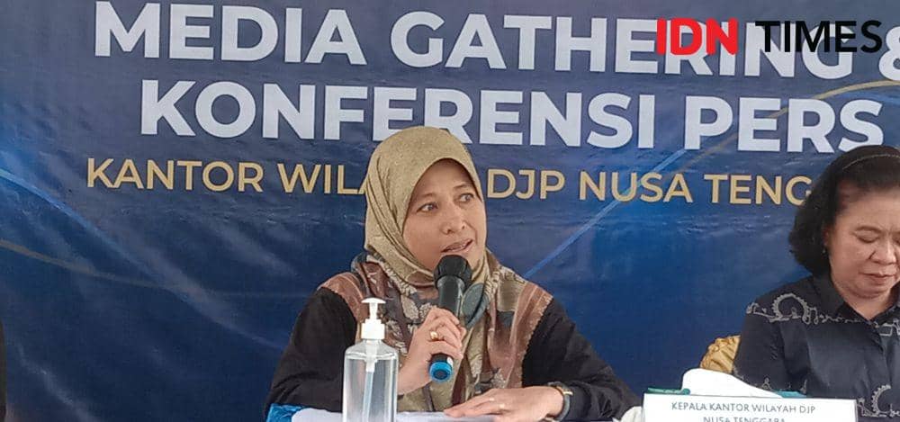 Kepala Kanwil DJP Nusa Tenggara Syamsinar. (IDN Times/Muhammad Nasir)