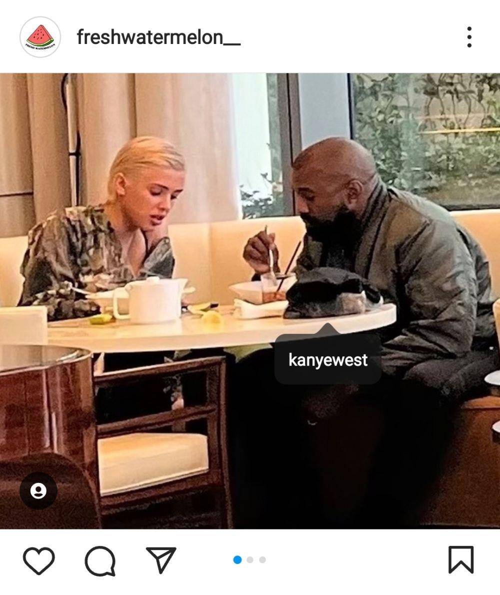 Bianca Censori dan Kanye West (via instagram.com/freshwatermelon__)