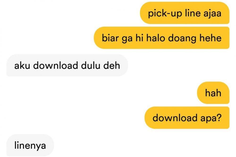 10 Chat Pick-Up Line Gagal di Bumble yang Sukses Mengocok Perut