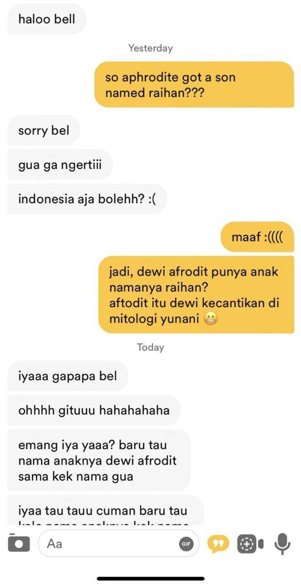 pick-up line gagal di Bumble (twitter.com/schatzee_)