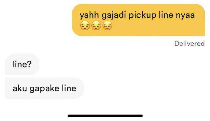 pick-up line gagal di Bumble (twitter.com/kxyzny)
