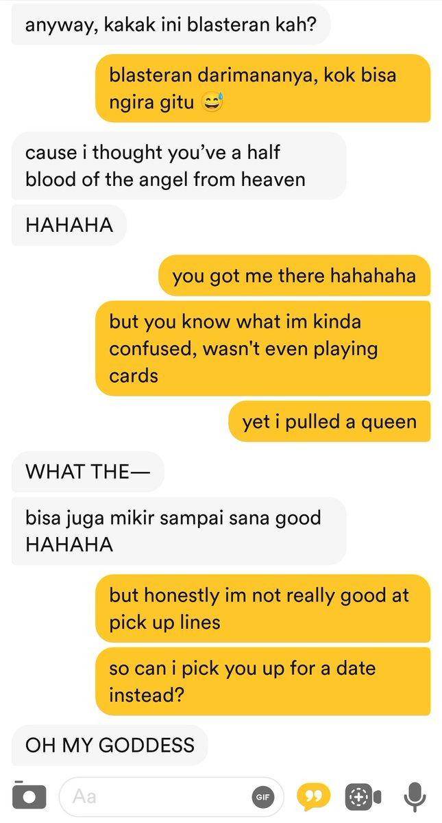 pick-up line gagal di Bumble (twitter.com/ramadhantahta)