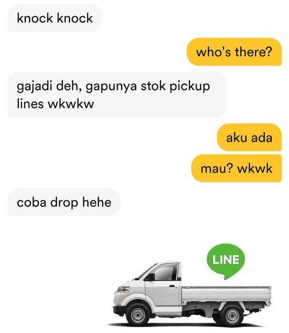 pick-up line gagal di Bumble (twitter.com/sufferedprsn)