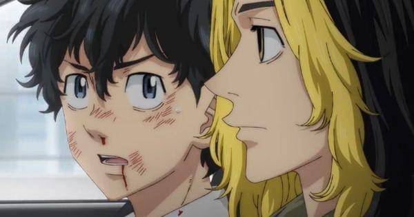 Kazutora memukuli Mikey ( Dok. Liden Films / Tokyo Revengers  S2)