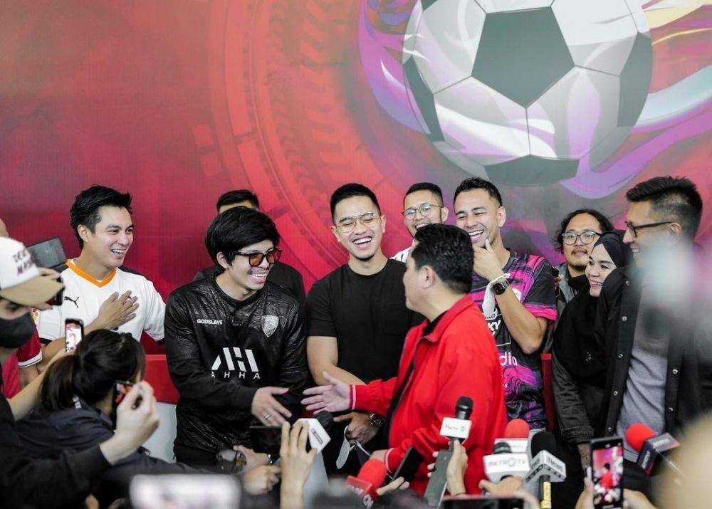 Raffi dan geng saat antar Erick Thohir (instagram.com/attahalilintar)