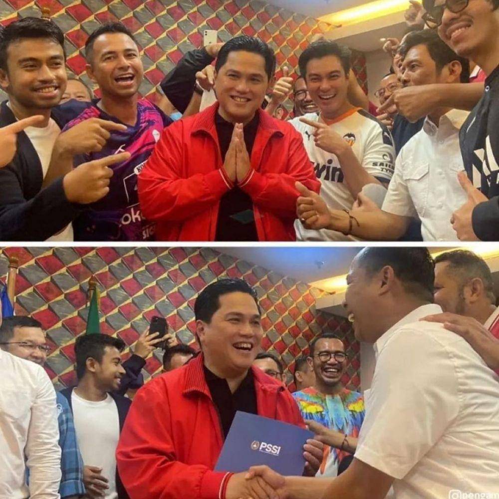 Raffi dan geng saat antar Erick Thohir (instagram.com/baimwong)