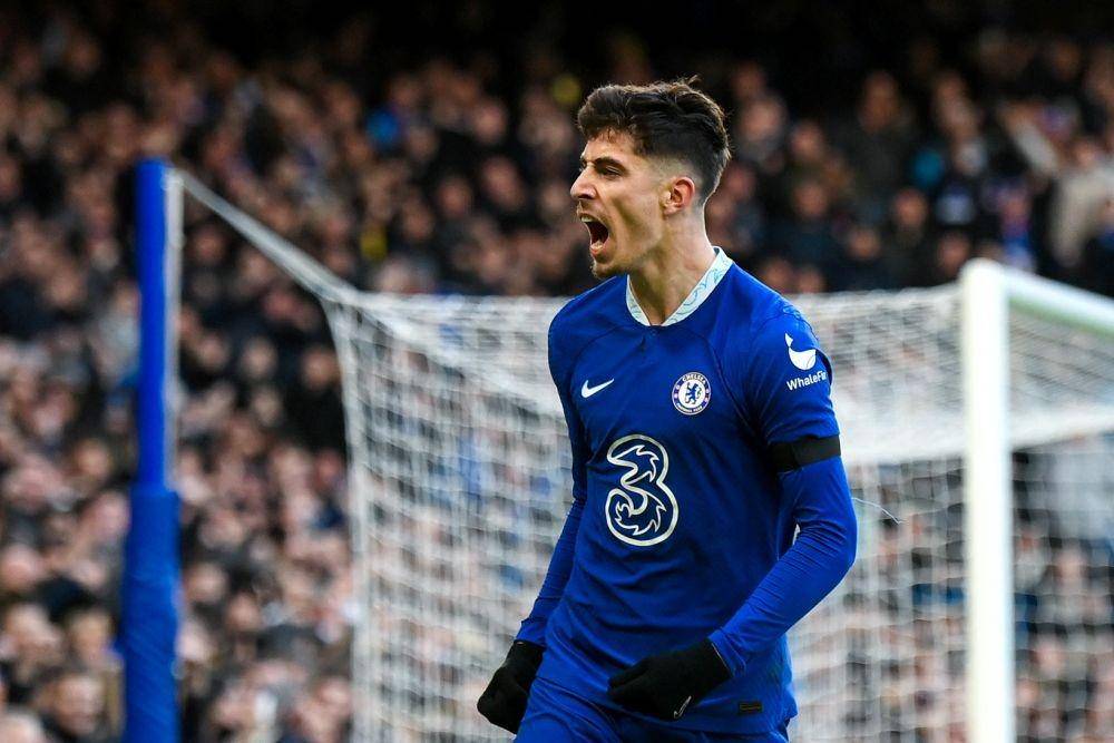 Striker Chelsea, Kai Havertz, usai jebol gawang Crystal Palace (Twitter @ChelseaFC)