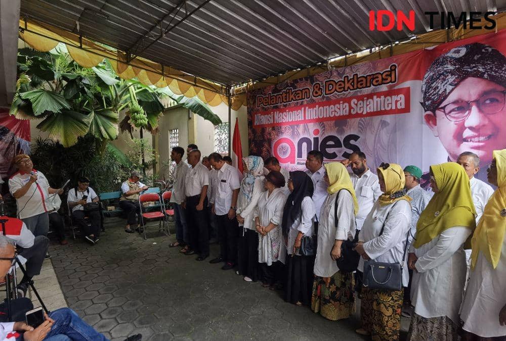 Relawan Anies Baswedan di Solo. (IDN Times/Larasati Rey)