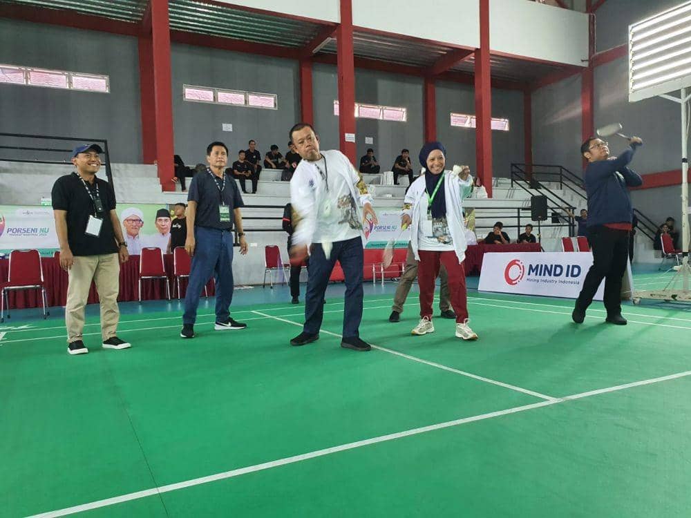 Pembukaan Porseni NU cabang bulu tangkis. (Dok/Humas Porseni NU)