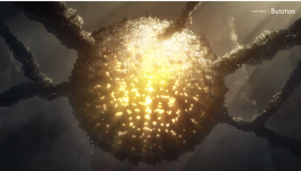 Jantung yang terdiri dari para robot. Bstation/NieR;Automata Ver1.1a