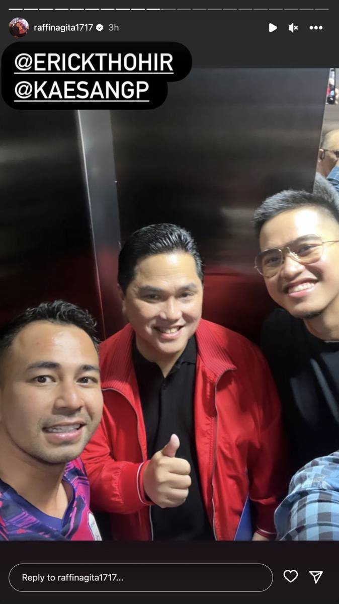 Raffi dan geng saat antar Erick Thohir (instagram.com/raffinagita1717)