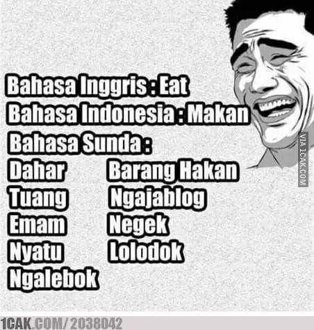 meme bahasa sunda vs bahasa daerah lain (1cak.com/2038042)