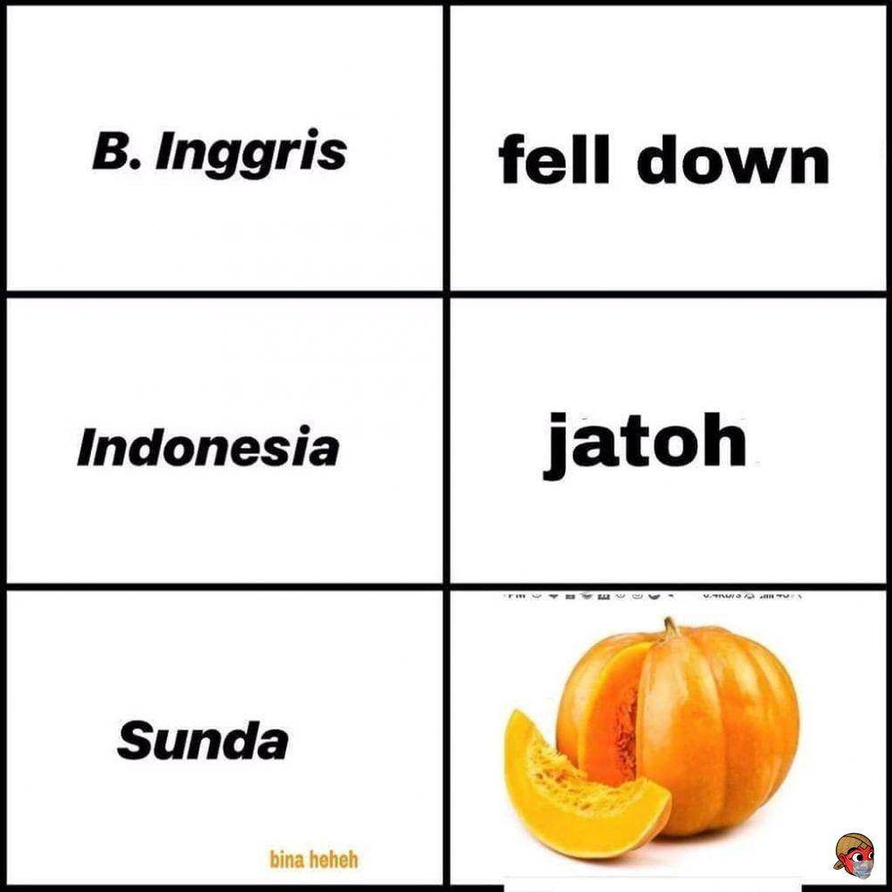 meme bahasa sunda vs bahasa daerah lain (twitter.com/SUNDA_FESS)
