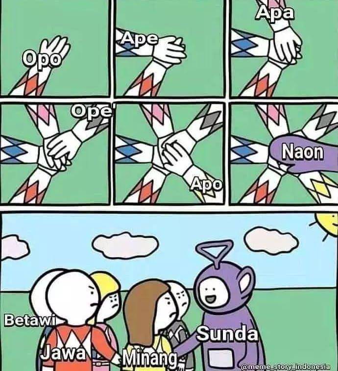 meme bahasa sunda vs bahasa daerah lain (facebook.com/kumpulanmeme)