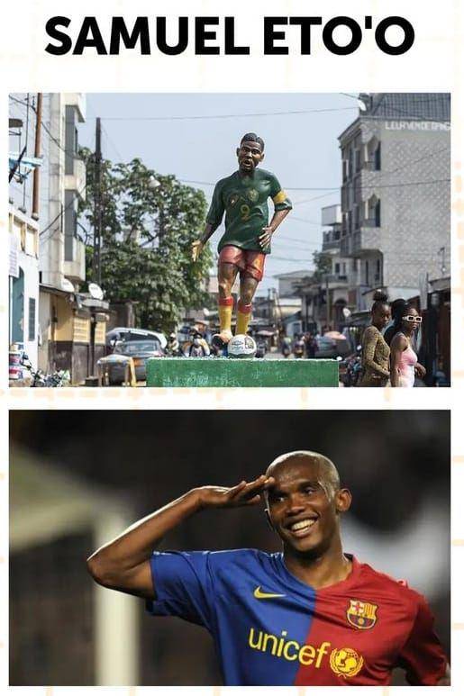 patung pesepakbola yang nyeleneh (instagram.com/bukusenirupa)