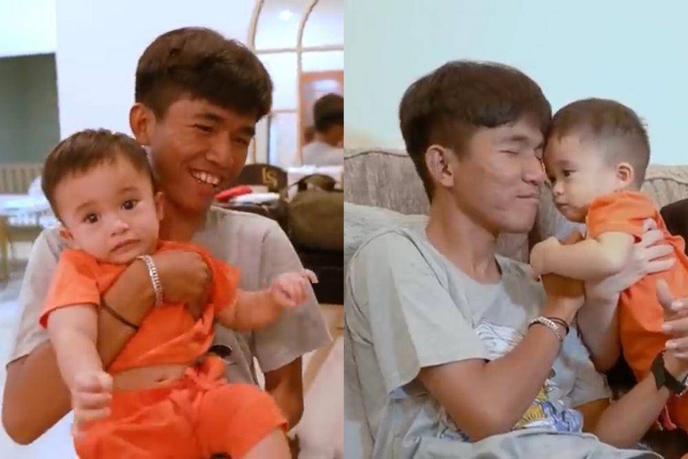 momen Tiko asuh Adzam anak Sule dan Nathalie Holscher (youtube.com/NathalieHolscher)