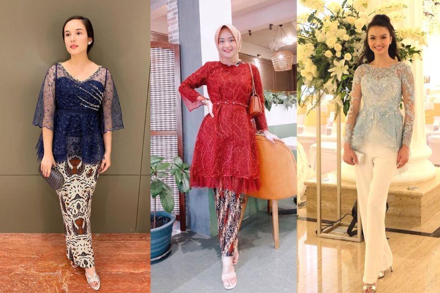 9 Outfit Kebaya Blus Bernuansa Cerah ala Seleb, Mudah Disontek!