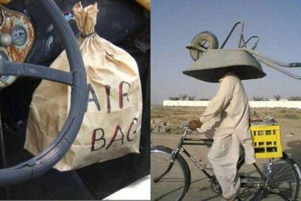 12 Potret Kocak Orang India Naik Kendaraan, Luar Biasa Absurd