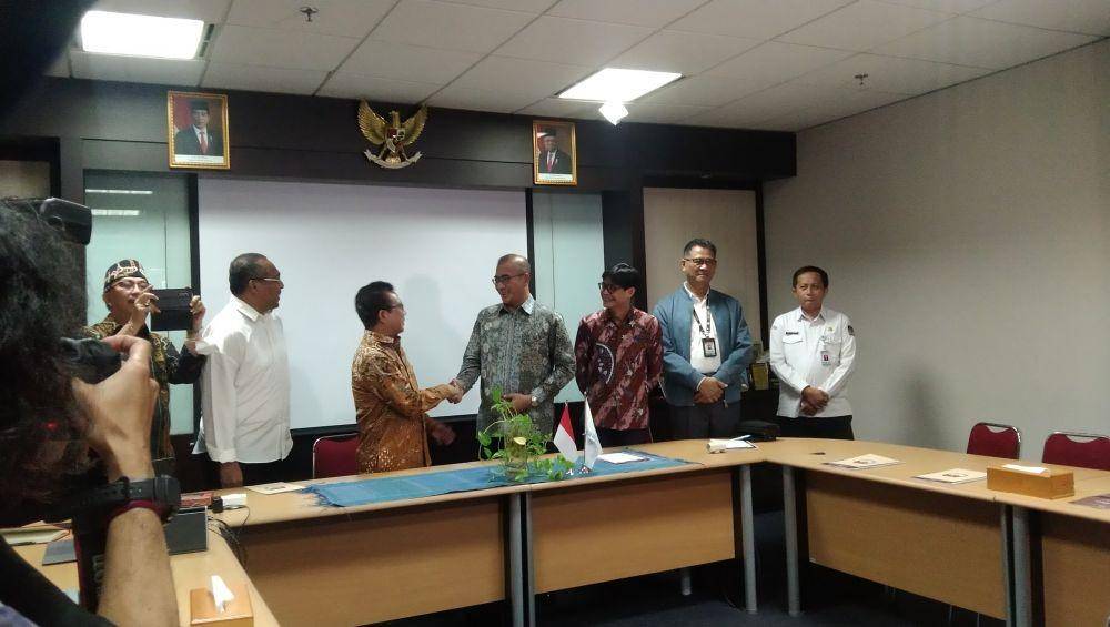 KPU dan PGI menggelar audiensi di kantor pusat PGI, Senin (16/1/2023). (IDN Times/Rivera Jesica Souisa)