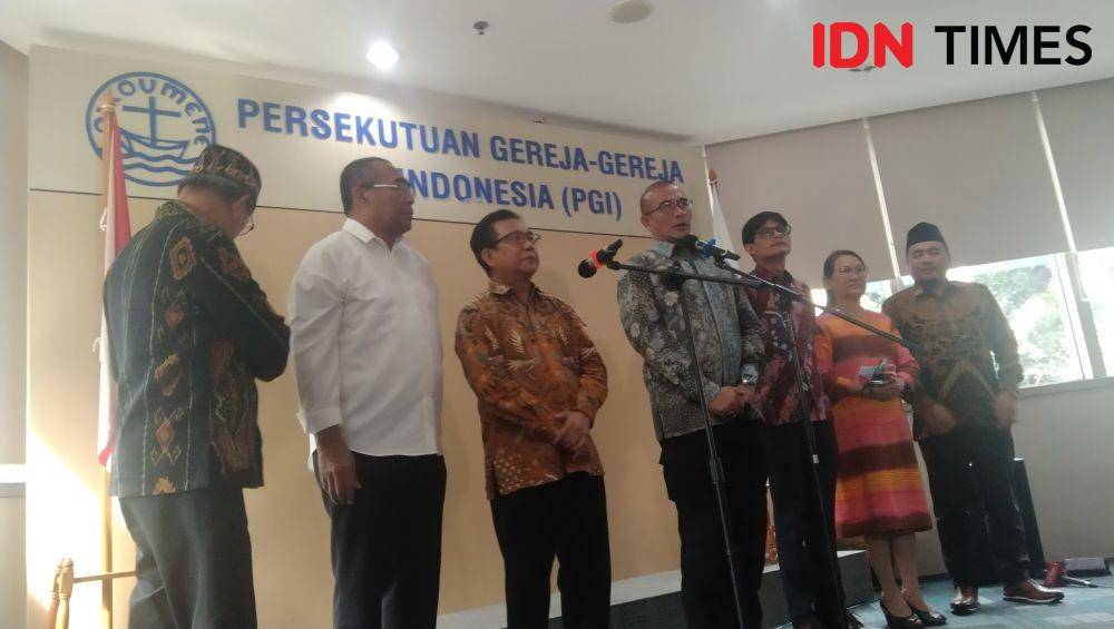 KPU dan PGI menggelar Audiensi di kantor pusat PGI, Senin (16/1/2023). (IDN Times/Rivera Jesica Souisa)