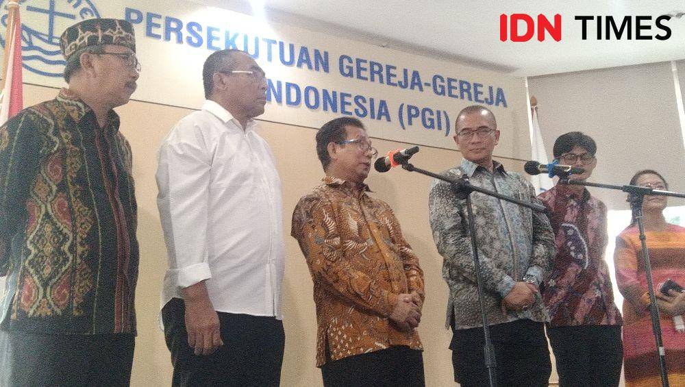KPU dan PGI menggelar audiensi di Kantor Pusat PGI, Senin (16/1/2023) (IDN Times/Rivera Jesica Souisa)