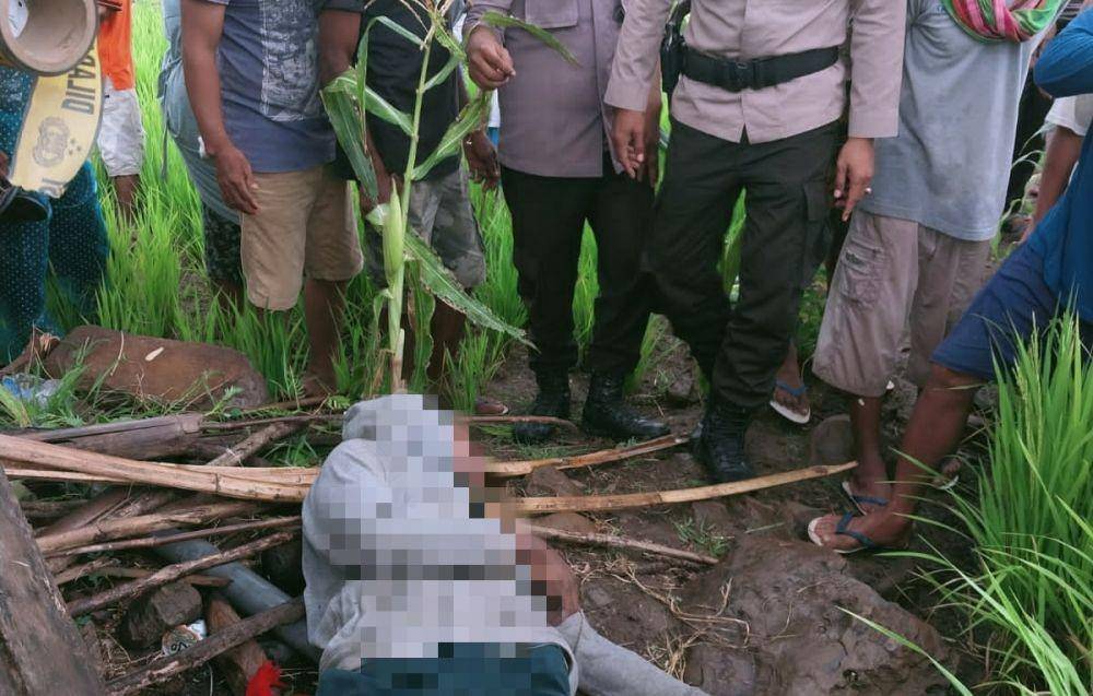 Foto korban tewas tergeletak di tanah (Dok/Istimewa)